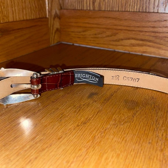 Genuine Leather Women’s Western / Indie / Boho Belt Brown Size Medium - Picture 3 of 4